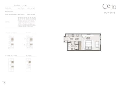 Tower B1 _ Type A-1 Studio