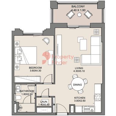 1 Bedroom Apartment
