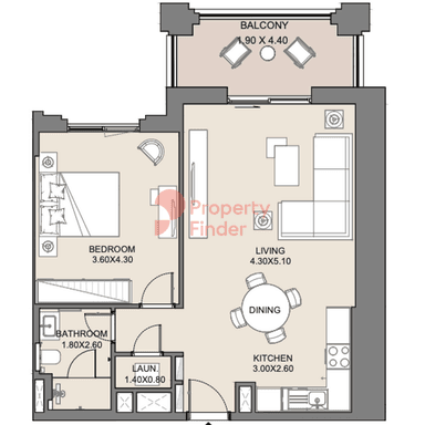 1 Bedroom Apartment