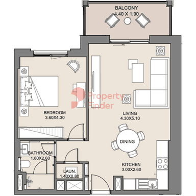 1 Bedroom Apartment