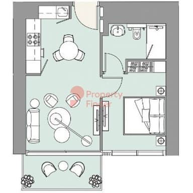 1 Bedroom Apartment - Tower A