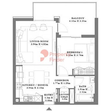 Type 1A Building 2 Unit 6 Level 1