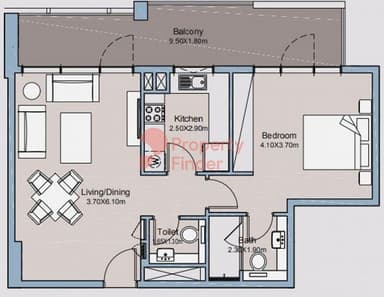 1 Bedroom Apartment
