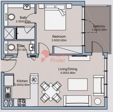 1 Bedroom Apartment