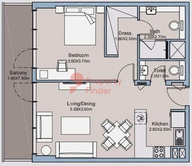 1 Bedroom Apartment