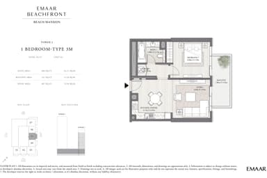 Tower 2 Type 3M, Level P2-P7, unit 05-1 Bedroom Apartment
