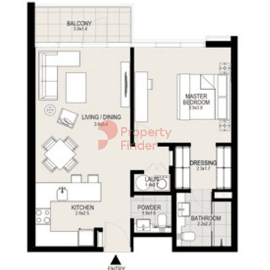 1 Bedroom Apartment