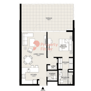 1 Bedroom Apartment