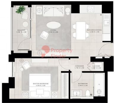 1 Bedroom Apartment