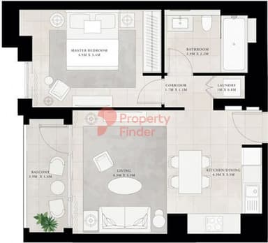 1 Bedroom Apartment