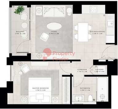 1 Bedroom Apartment