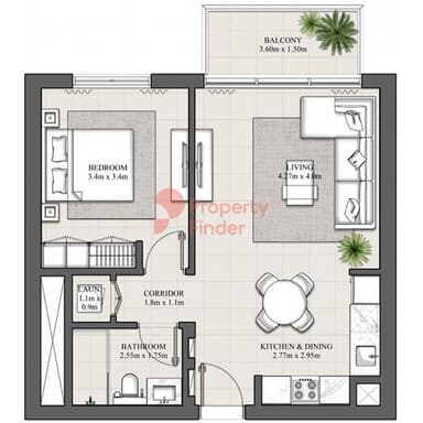 1 Bedroom Apartment