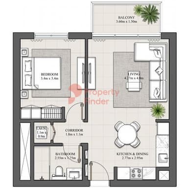 1 Bedroom Apartment