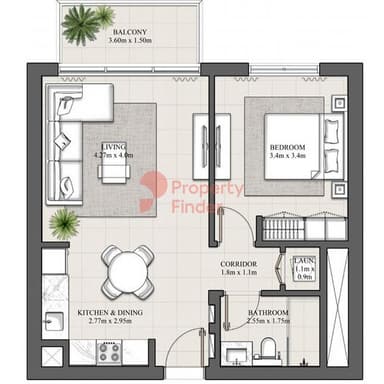 1 Bedroom Apartment