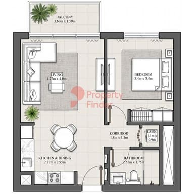 1 Bedroom Apartment