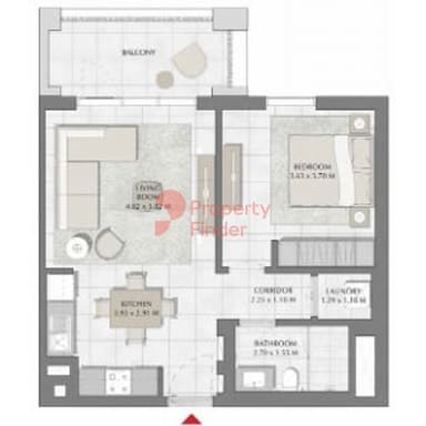 Building 2, Level 2,3,4,5,6-1 Bedroom Apartment