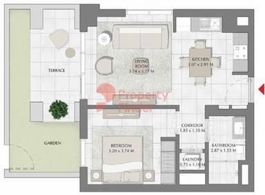 Building 2, Level 1-1 Bedroom Apartment