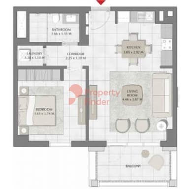 Building 2, Level 7-1 Bedroom Apartment