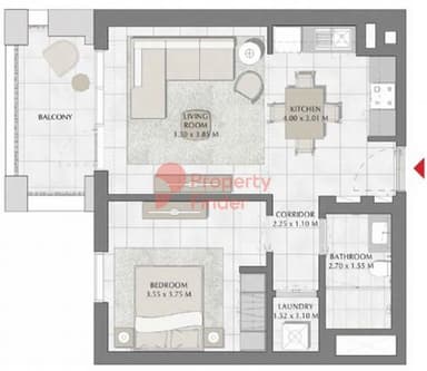 Building 2, Level 7-1 Bedroom Apartment