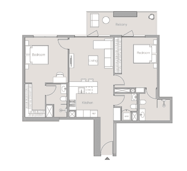 2 bedroom apartment
