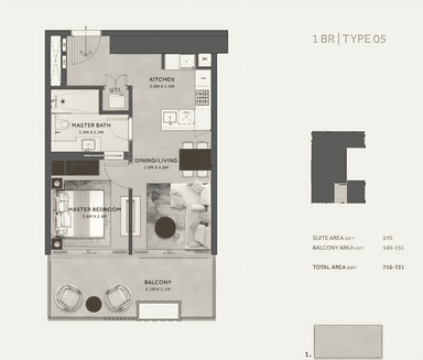 1 Bedroom Apartment