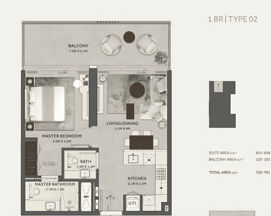 1 Bedroom Apartment