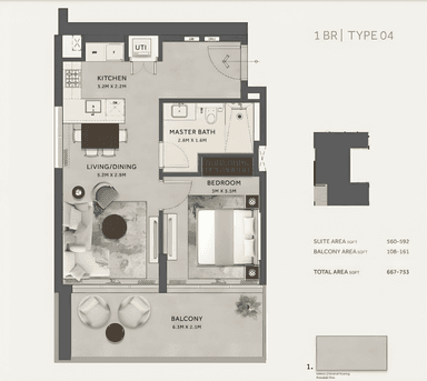 1 Bedroom Apartment