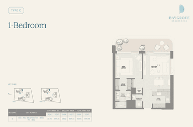 Type C | 1-Bedroom