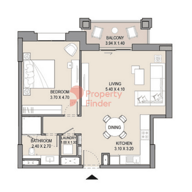 1 Bedroom Apartment