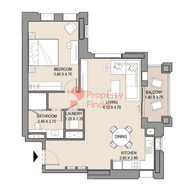 1 Bedroom Apartment