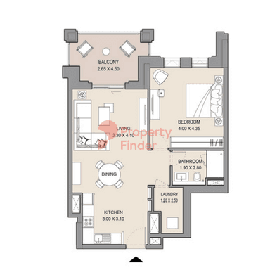 1 Bedroom Apartment