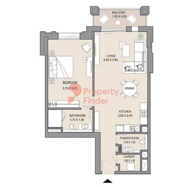 1 Bedroom Apartment