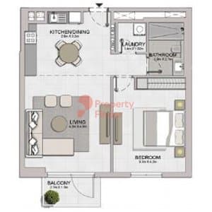 Type 3, Level 2-6 Building 1 - 3