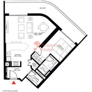 Type C1, Level 01,02,04 ( with powder room + balcony)Tower A -4