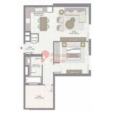 1 Bedroom Apartment
