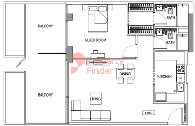 1 Bedroom Apartment