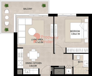 1 Bedroom Apartment
