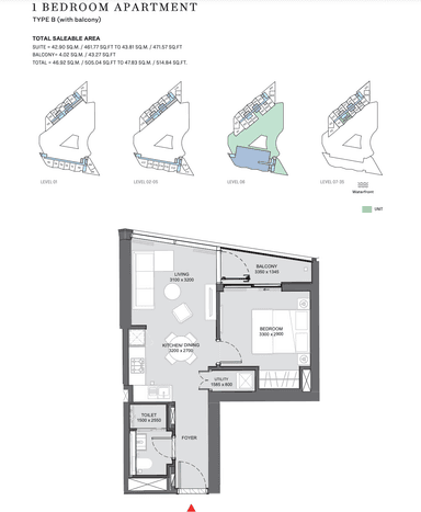 1 Bedroom Apartment