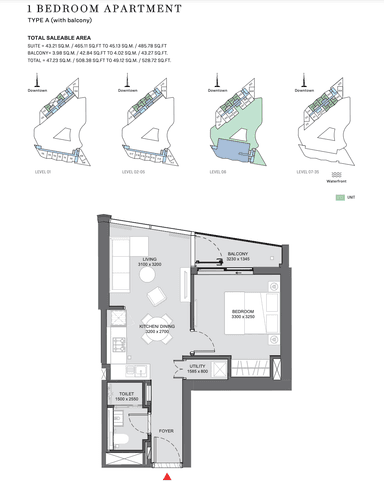 1 Bedroom Apartment
