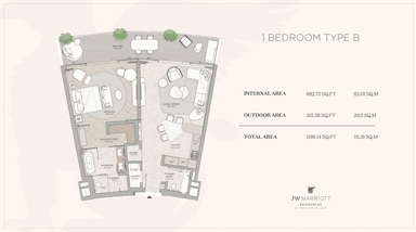 Type B | 1 BR