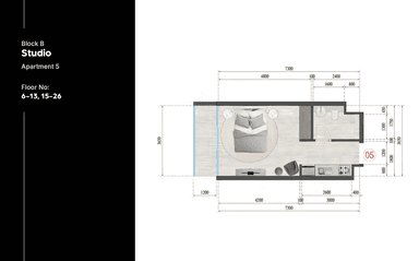 Block B Studio - Appartment 5