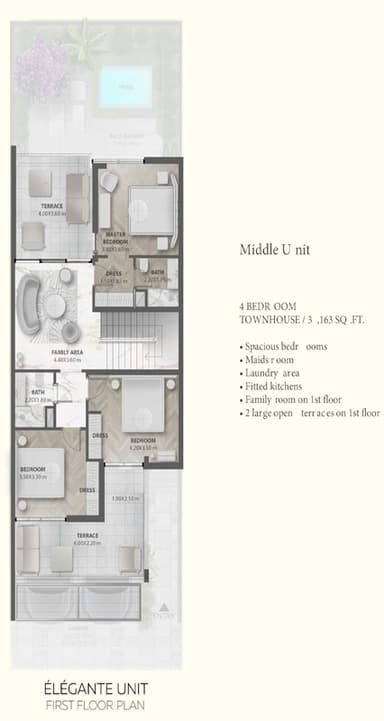4 Bedroom Townhouse