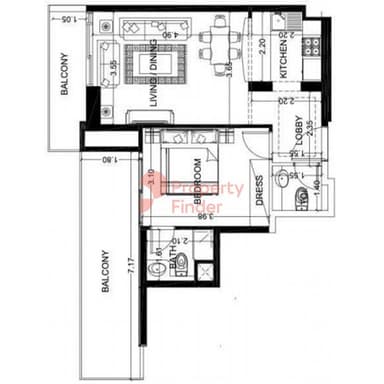 1 Bedroom Apartment