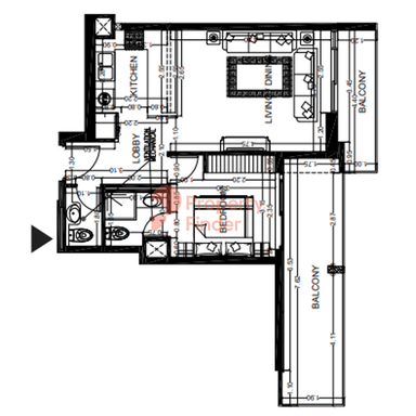 1 Bedroom Apartment