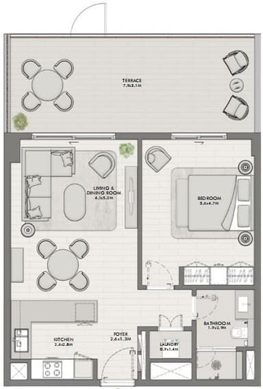 Type 1D Ground Floor - Building A - 3