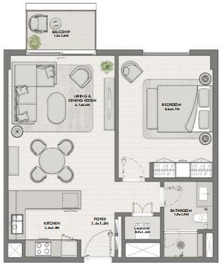 Type 1A Level 1-5 - Building B - 1