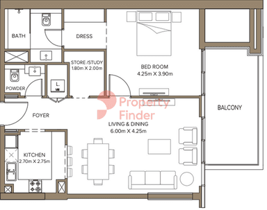 1 Bedroom Apartment