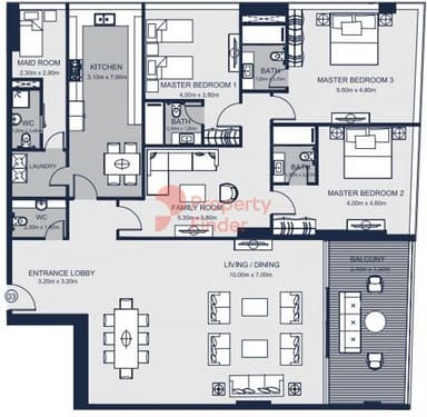 3 Bedroom Apartment