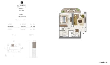 Unit 5, Level 31-51 - Tower 3 - 1BR ( A11 )