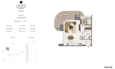 Unit 4, Podium Level 2 - Tower 1 - 1BR ( 9 )